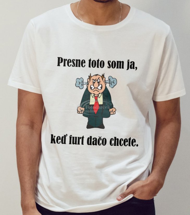 Toto som ja, keď furt dačo chcete. - Farba: Červená, Veľkosť: 5XL, Typ: Pánske