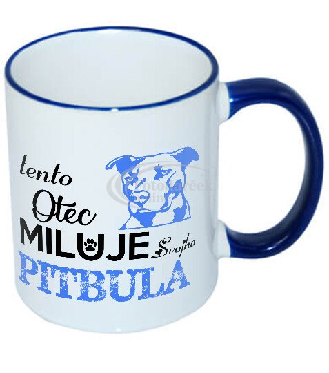 Tento otec miluje svojho pitbula - Farba: Červená, Typ: Farebné vnútro a uško