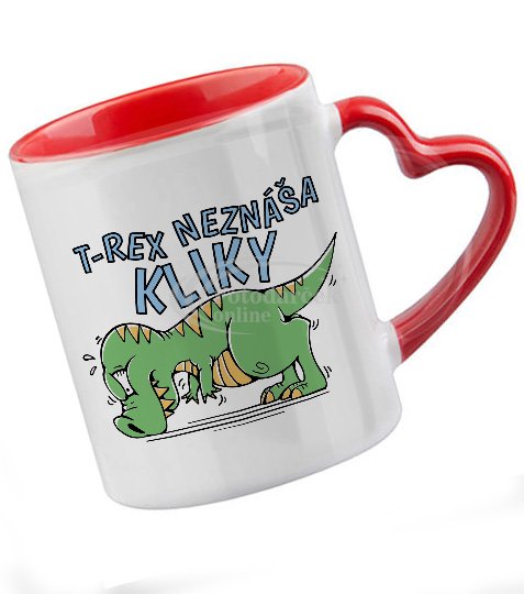 T-rex neznáša kliky - Farba: Svetlozelená, Typ: Farebné vnútro