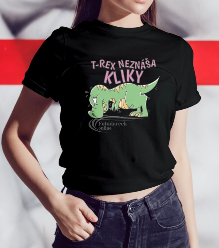 T-rex neznáša kliky - Farba: Svetlozelená, Veľkosť: M, Typ: Dámske