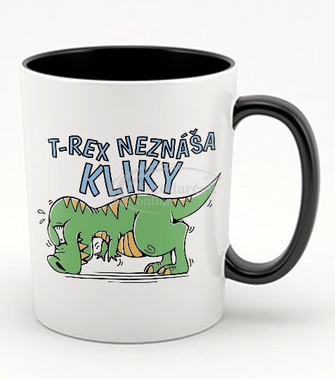 T-rex neznáša kliky - Farba: Svetlozelená, Typ: Farebné vnútro